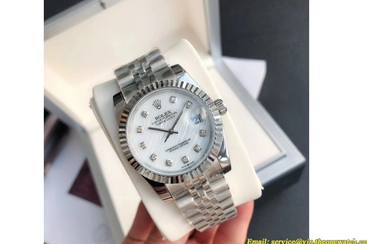 GDF MY8215 SS Dia Datejust SS 28mm White 36 Jub 0312